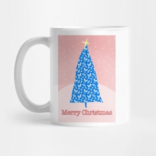 Christmas Tree Blue Mug